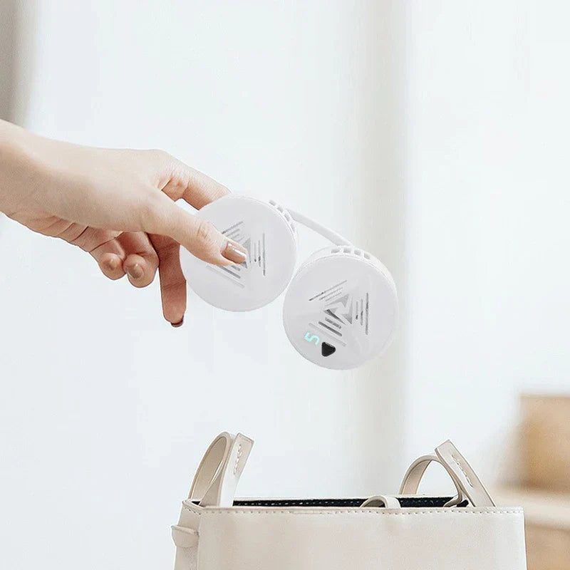 Wearable Neck Waist Clip Fan Usb