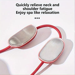 Wearable Pendant Neck Massager With Heat Pulse