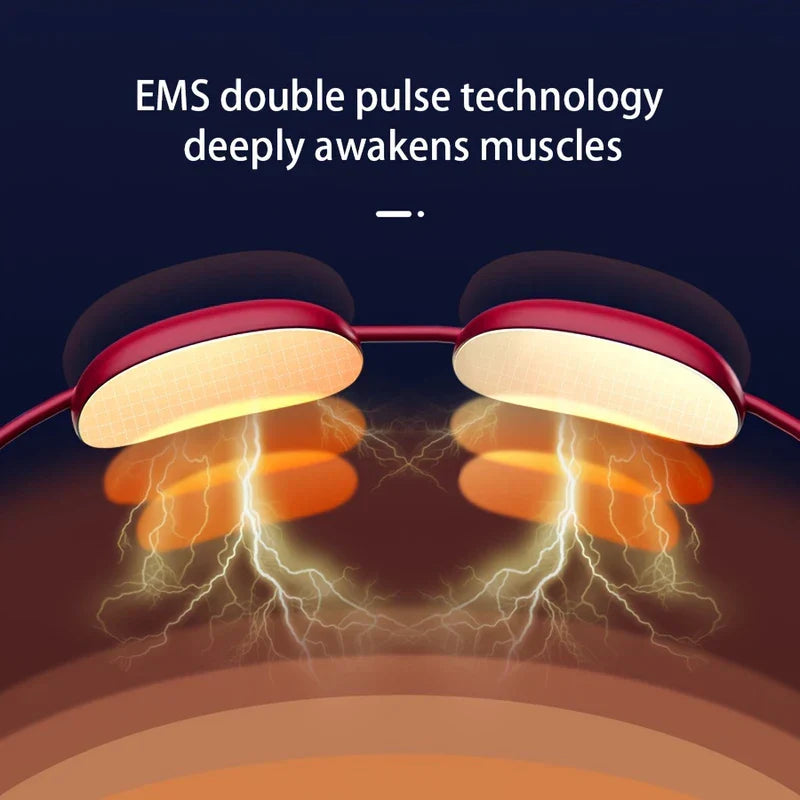 Wearable Pendant Neck Massager With Heat Pulse