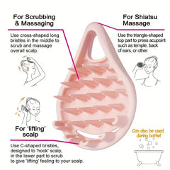 Wet Dry Scalp Massager Shampoo Brush