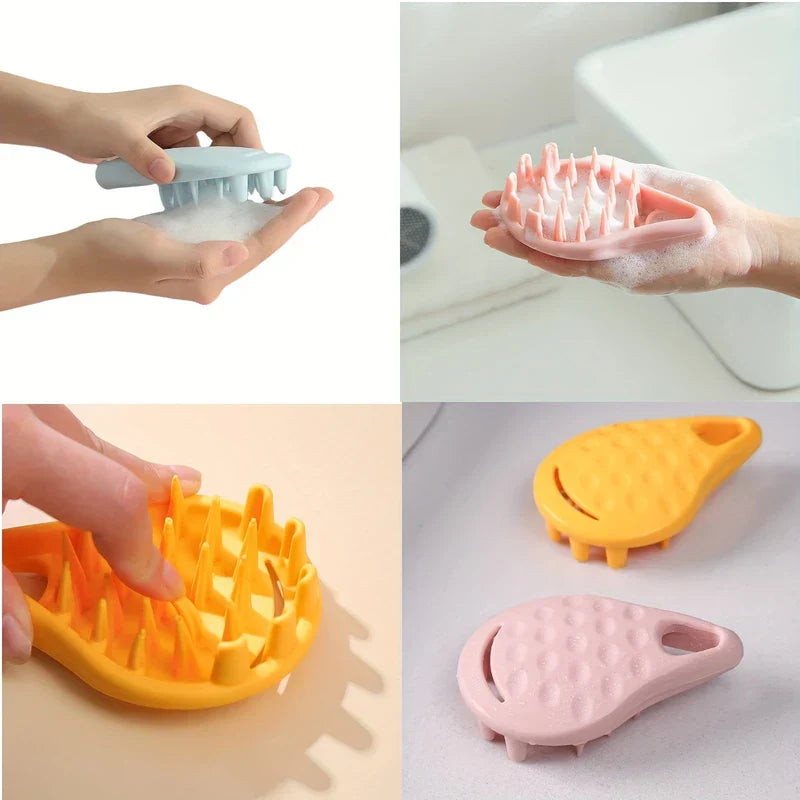 Wet Dry Scalp Massager Shampoo Brush