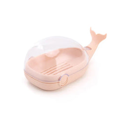 Whale Shape Soap Dish Holder Self-Draining