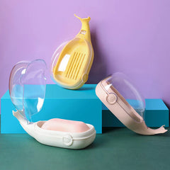 Whale Shape Soap Dish Holder Self-Draining
