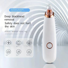 White Blackhead Remover Vacuum Battery Operated
