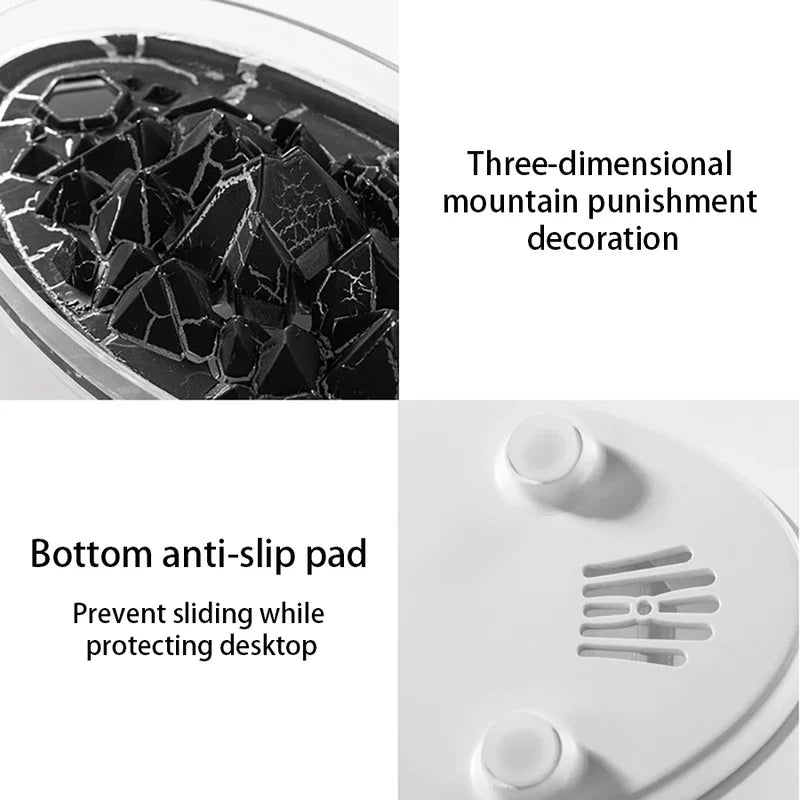 White Crackle Flame Effect Oil Diffuser Humidifier