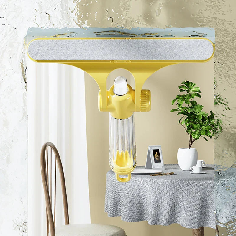 Herramienta limpiadora de vidrios con escobilla de goma para ventanas