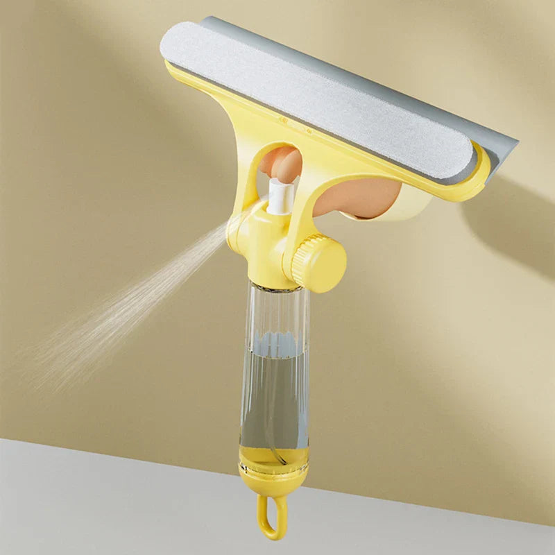 Herramienta limpiadora de vidrios con escobilla de goma para ventanas