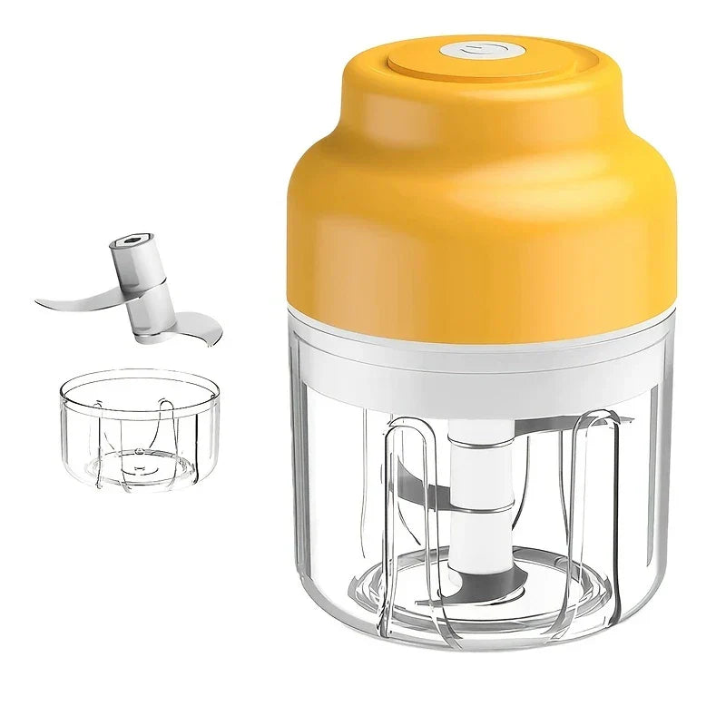 Wireless Electric Mini Garlic Chopper Press Mincer