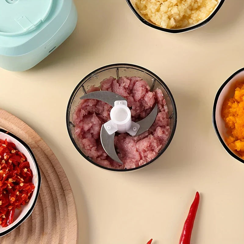 Wireless Mini Electric Food Chopper Processor