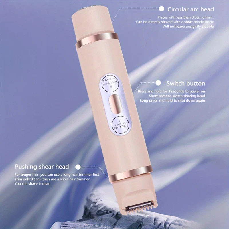 Women's 2-in-1 Electric Shaver Bikini Trimmer