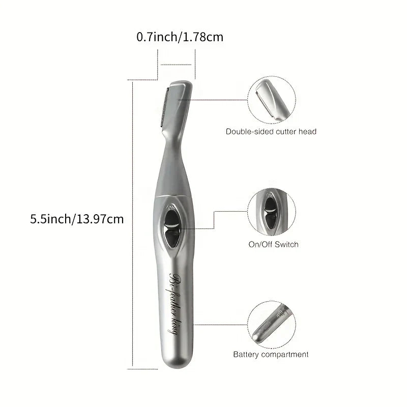 Women's Eyebrow Trimmer Razor Battery Operated