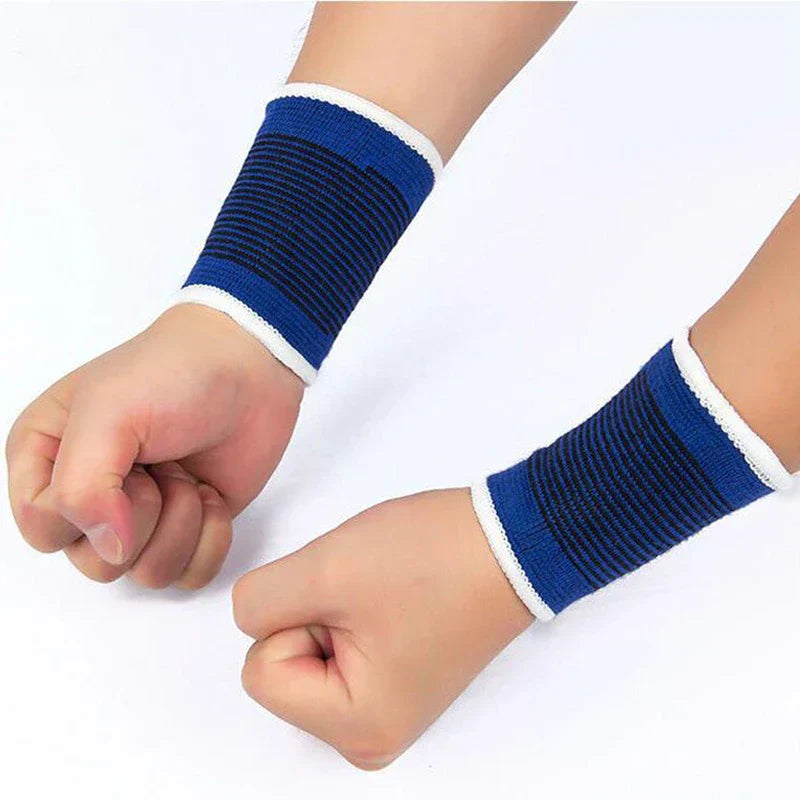 Wrist brace support wrap band laid flat
