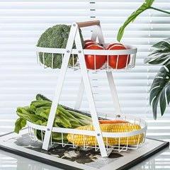 Wrought Iron Wire Fruit Basket Bowl Stand