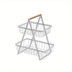 Wrought Iron Wire Fruit Basket Bowl Stand
