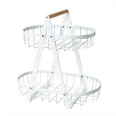 Wrought Iron Wire Fruit Basket Bowl Stand