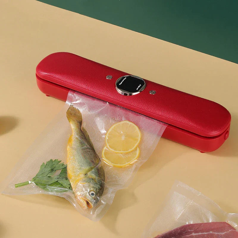 Compact mini bag heat sealer tool on a kitchen counter