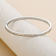 5-Piece Titanium Steel Starry Sky Bangles, 18K Gold-Plated