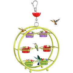Pinwheel-Shaped Outdoor Hummingbird Feeder