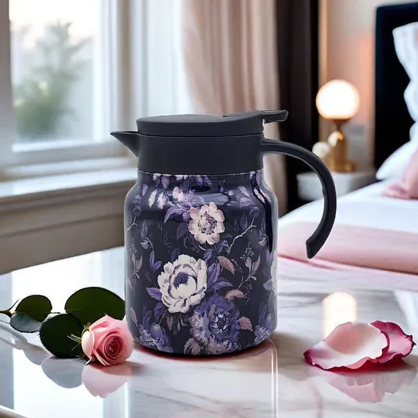 Vintage Floral Pattern Tea Thermos ï¿?Built-In Infuser New HomeGoods