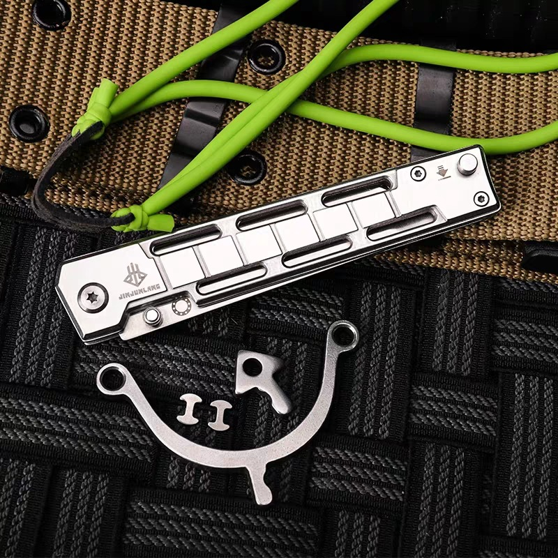 Folding Knife with Slingshot Outdoor Knife EDC Knife-GS19