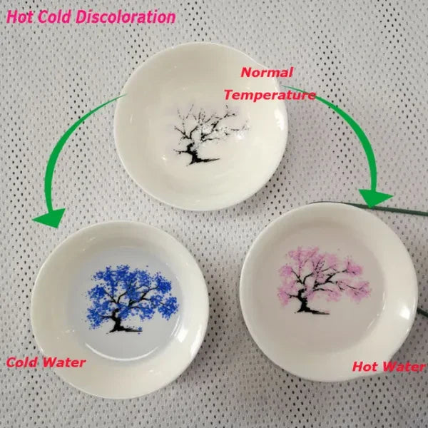 Magic Sakura Sake Cup: Color Changes with Temperature New HomeGoods