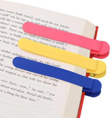 Soft Silicone Automatic Bookmark – Hands-Free Page Marker 🔖
