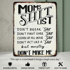 Mom's Funny Home Sign