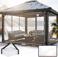 Clear Waterproof Tarp for Rain & Wind Protection