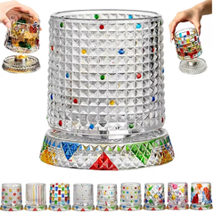vaso de cristal para whisky | Vaso de Cristal Giratorio par…