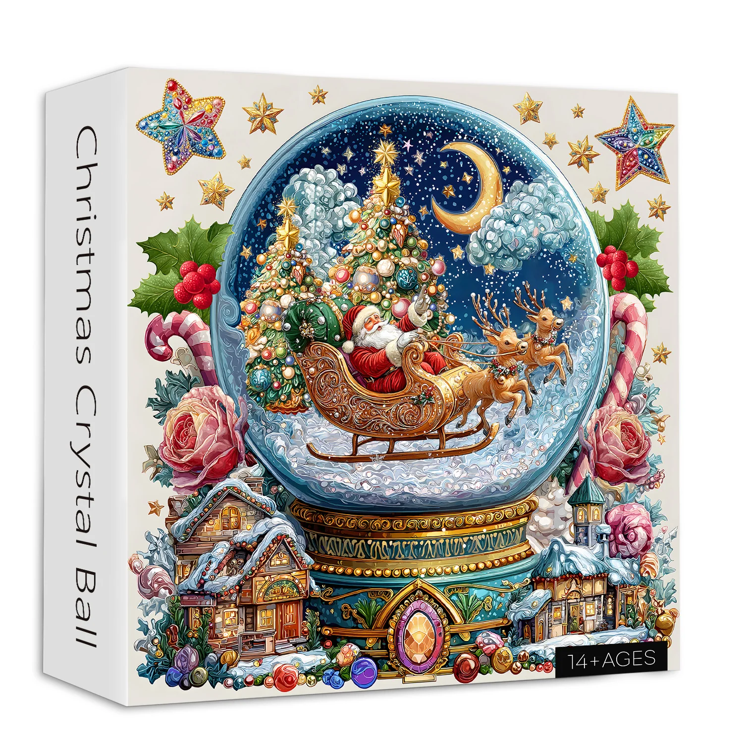 Christmas Crystal Ball Jigsaw Puzzles 1000 Pieces New HomeGoods