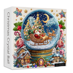 Christmas Crystal Ball Jigsaw Puzzles 1000 Pieces New HomeGoods