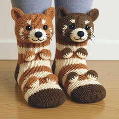 Cozy 3D Knit Animal Socks, Cute & Comfy for You or a Lovely Gift ๐