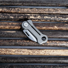 Mini Bone Shape Folding Knife – Titanium Alloy EDC Pocket Tool Keychain