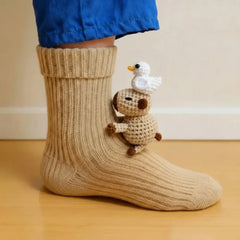 Cozy 3D Knit Animal Socks, Cute & Comfy for You or a Lovely Gift ๐