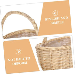 Storage Basket - Two-panel graphic highlighting the basket's simple stylish design and reinforced, deformation-resistant woven structure