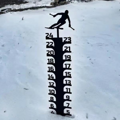 Metal Snow Gauge, Winter Snow Reader