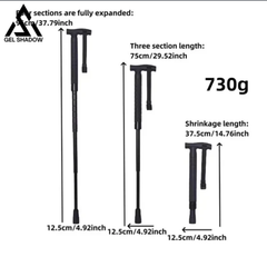 GS183 FOX Telescopic Hiking Trekking Pole with Self-Defense Baton