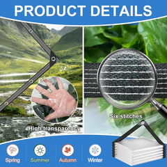 Clear Waterproof Tarp for Rain & Wind Protection