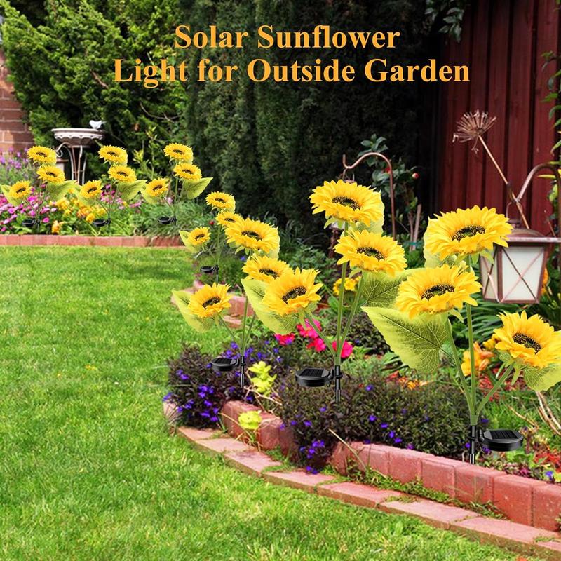 Solar LED Sunflower Garden Lights-29.6inch/75cm New HomeGoods