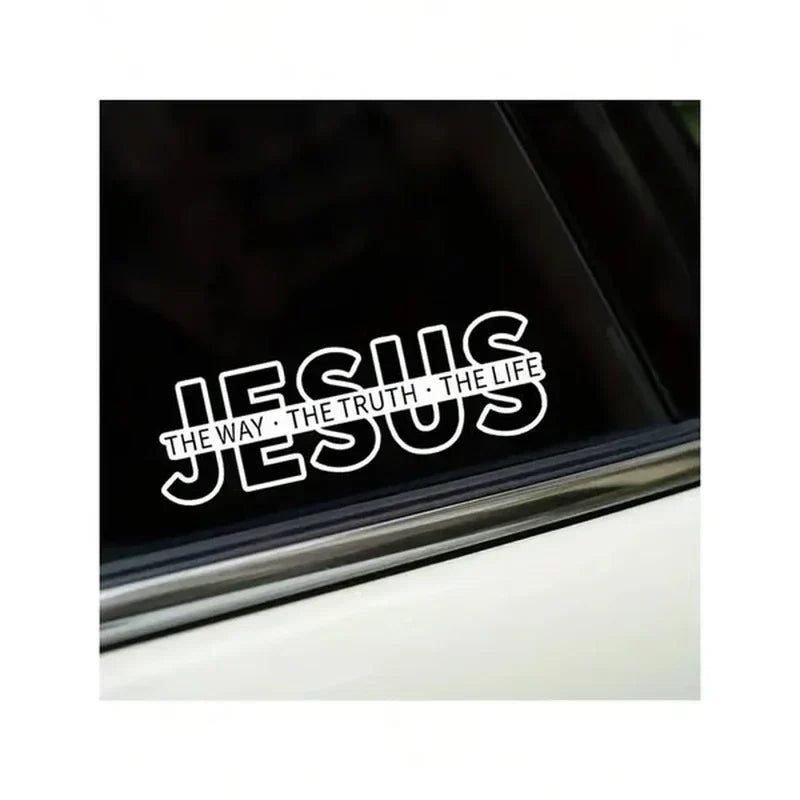 Jesus-The Way The Truth The Life Christian Vinyl Decal Car Sticker