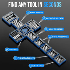 STREBITO 55 in 1 Magnetic Screwdriver Set, Cube Tool Kit