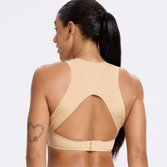 Posture corrector bra back view showing shoulder support