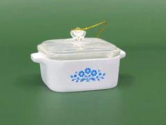 Mini Cornflower Trinket Box – Corning Ware–Inspired Casserole