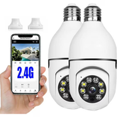 Light Bulb Security Camera 2 Pack