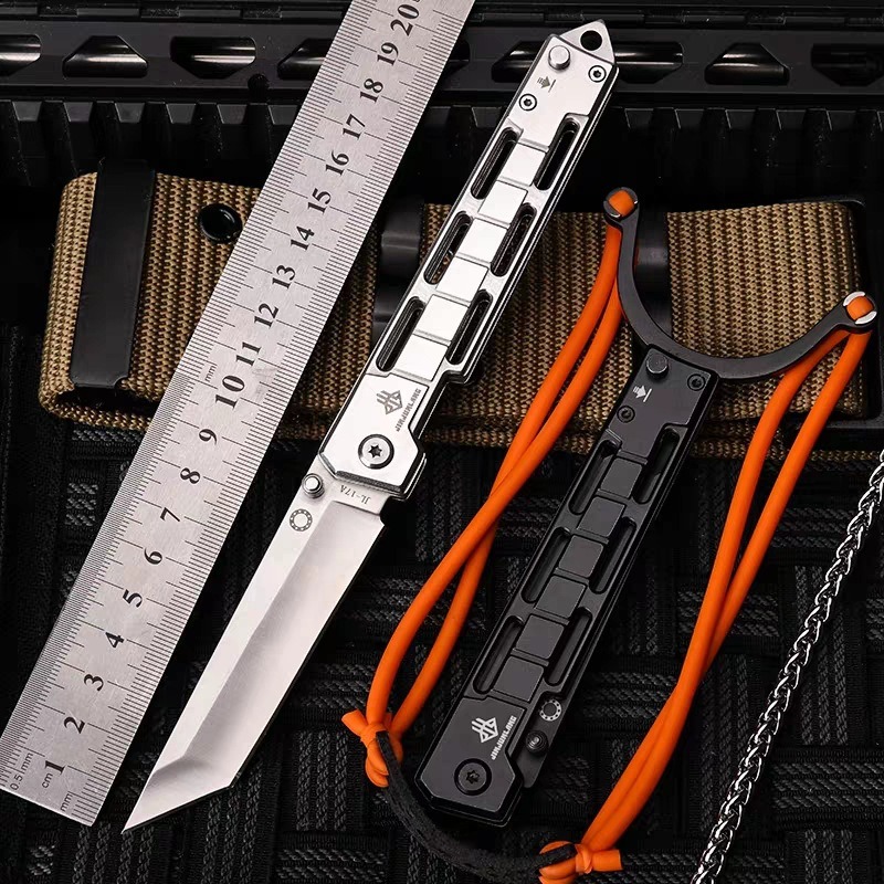 Folding Knife with Slingshot Outdoor Knife EDC Knife-GS19
