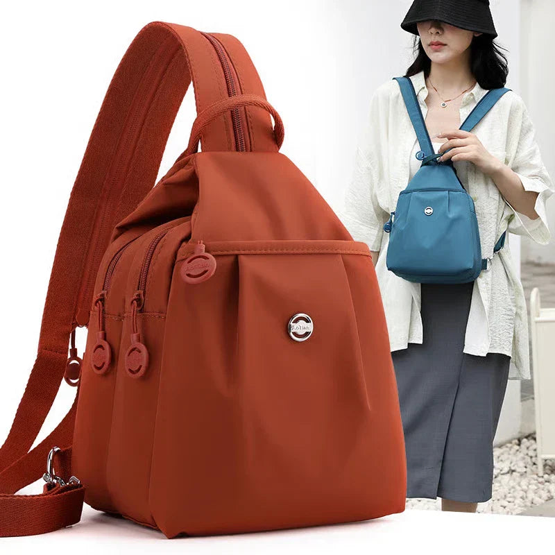 Bolso convertible de hombro Oxford impermeable usado como mochila