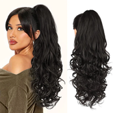 Clip-on Wavy Ponytail Extension