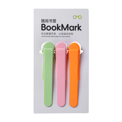 Soft Silicone Automatic Bookmark – Hands-Free Page Marker 🔖