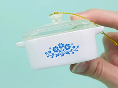 Mini Cornflower Trinket Box – Corning Ware–Inspired Casserole
