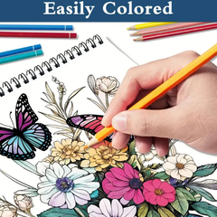 DIY Coloring Book for Adults | Stress Relief Therapeutic Art Book, Multiple Patterns Available
